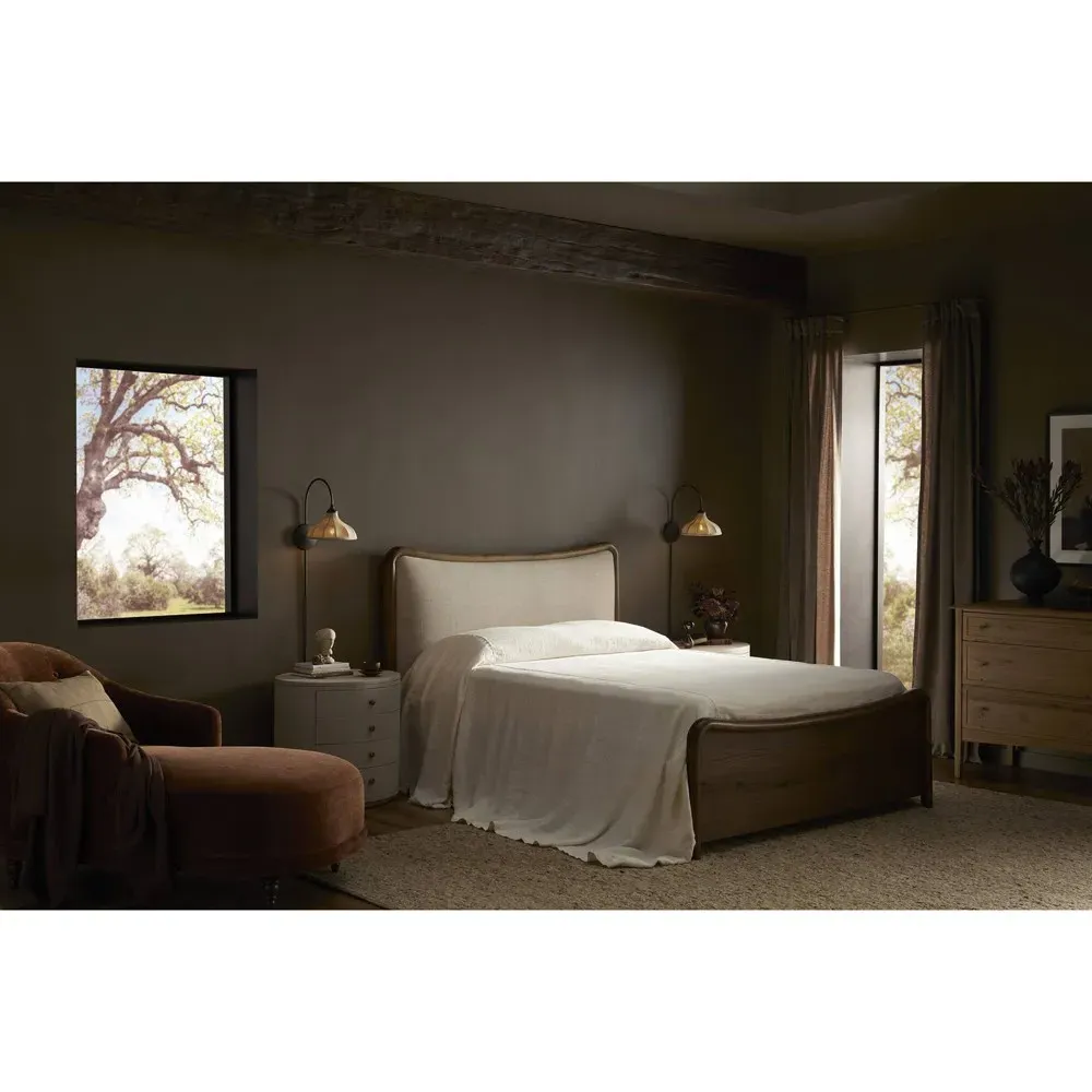 Ansel Bell Armed Sconce - Bronze, Iron