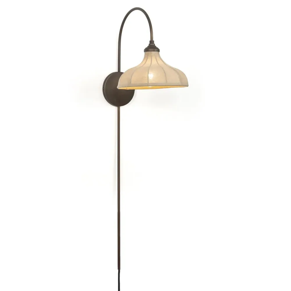 Ansel Bell Armed Sconce - Bronze, Iron