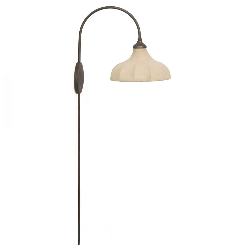 Ansel Bell Armed Sconce - Bronze, Iron