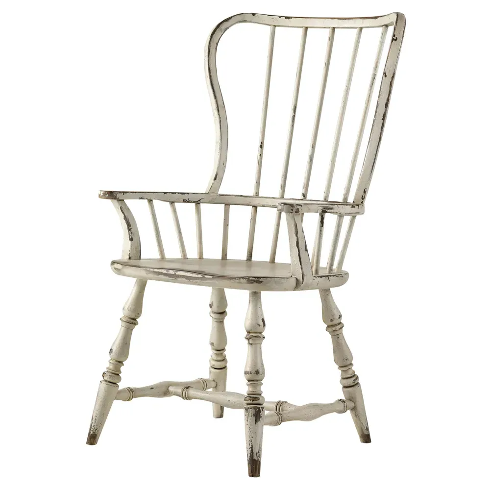 Anson Windsor Dining Arm Chair - Beige
