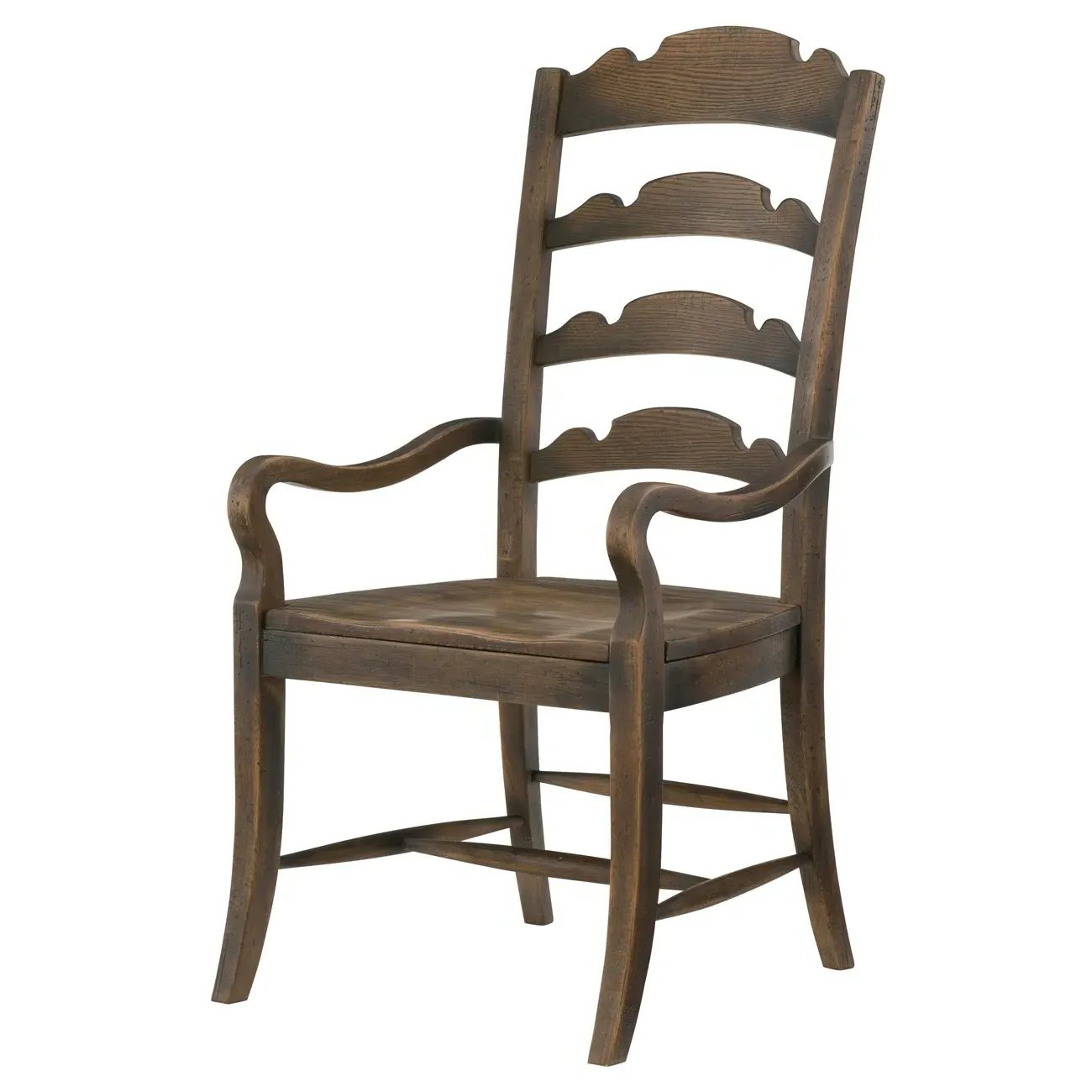 Anthony Ladderback Arm Chair - Brown, Oak image