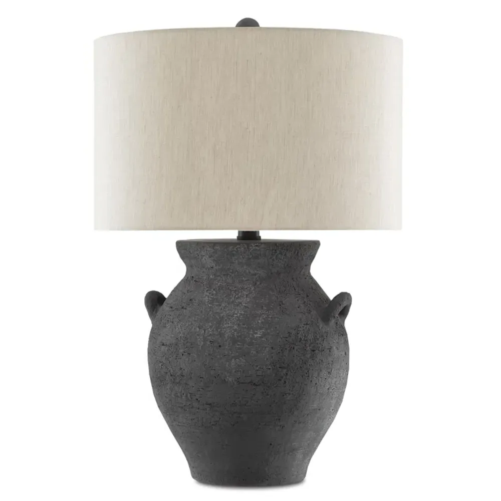 Anthony Terracotta Jar Table Lamp - Black image