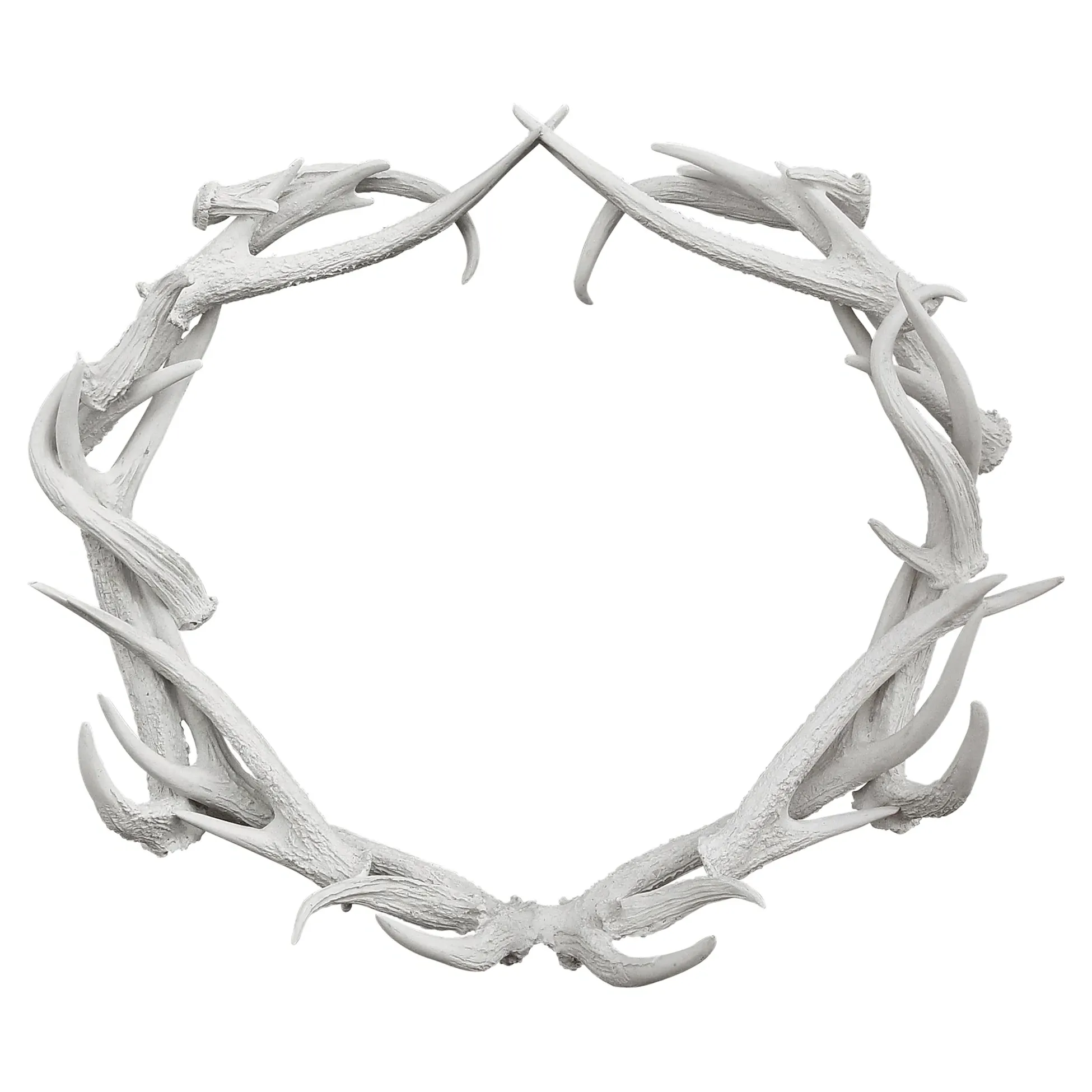 Antler Wreath - White image