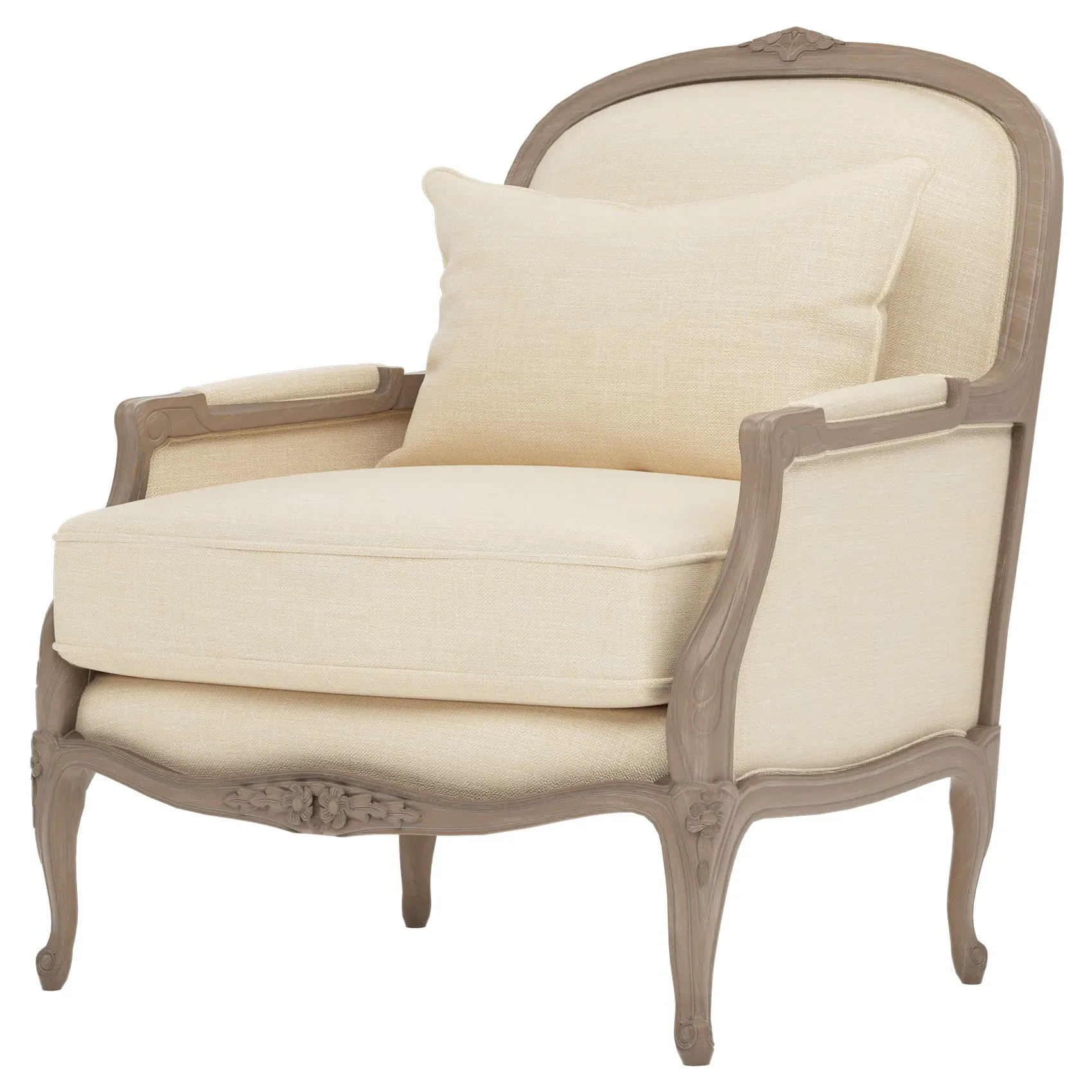 Antoinette Bergere Chair - Bisque, Hardwood