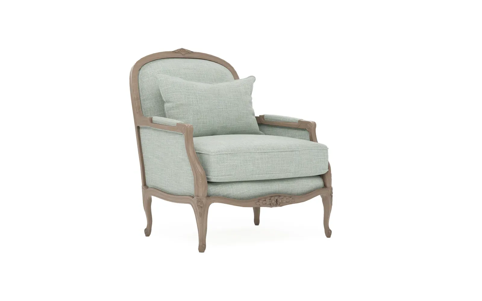 Antoinette Bergere Chair - Blue, Hardwood