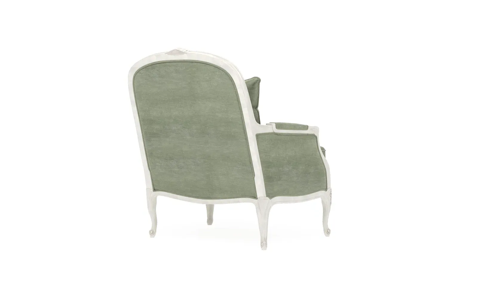 Antoinette Bergere Chair - Lustre Verde, Velvet
