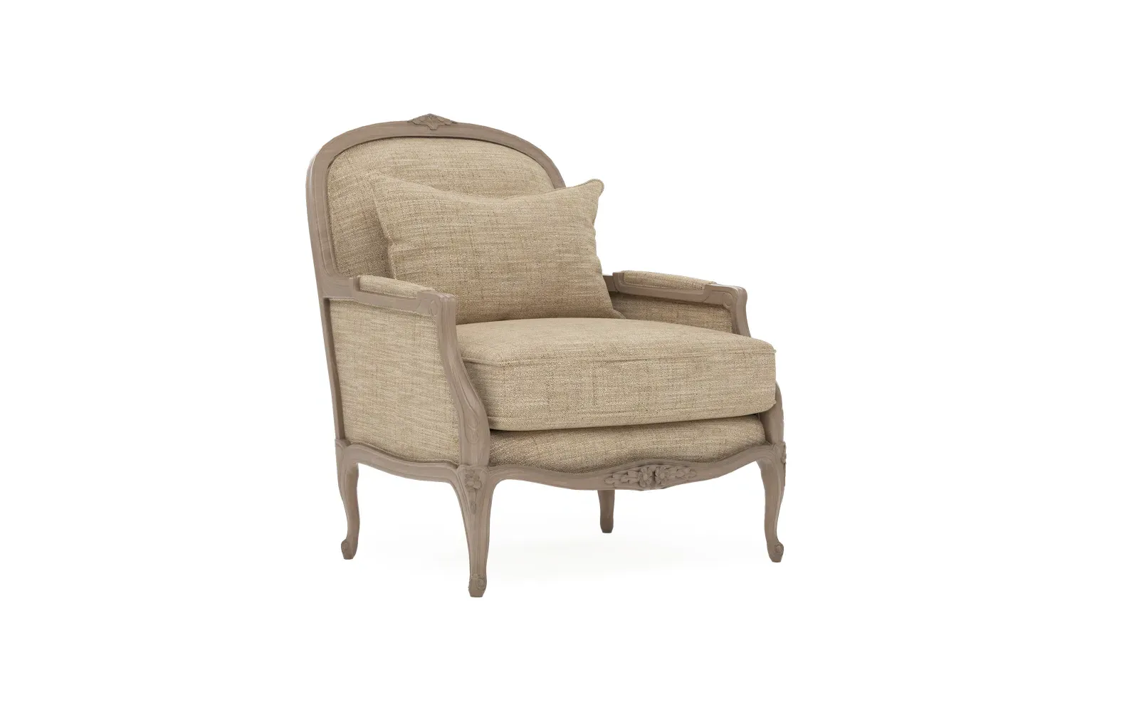 Antoinette Bergere Chair - Mocha, Hardwood