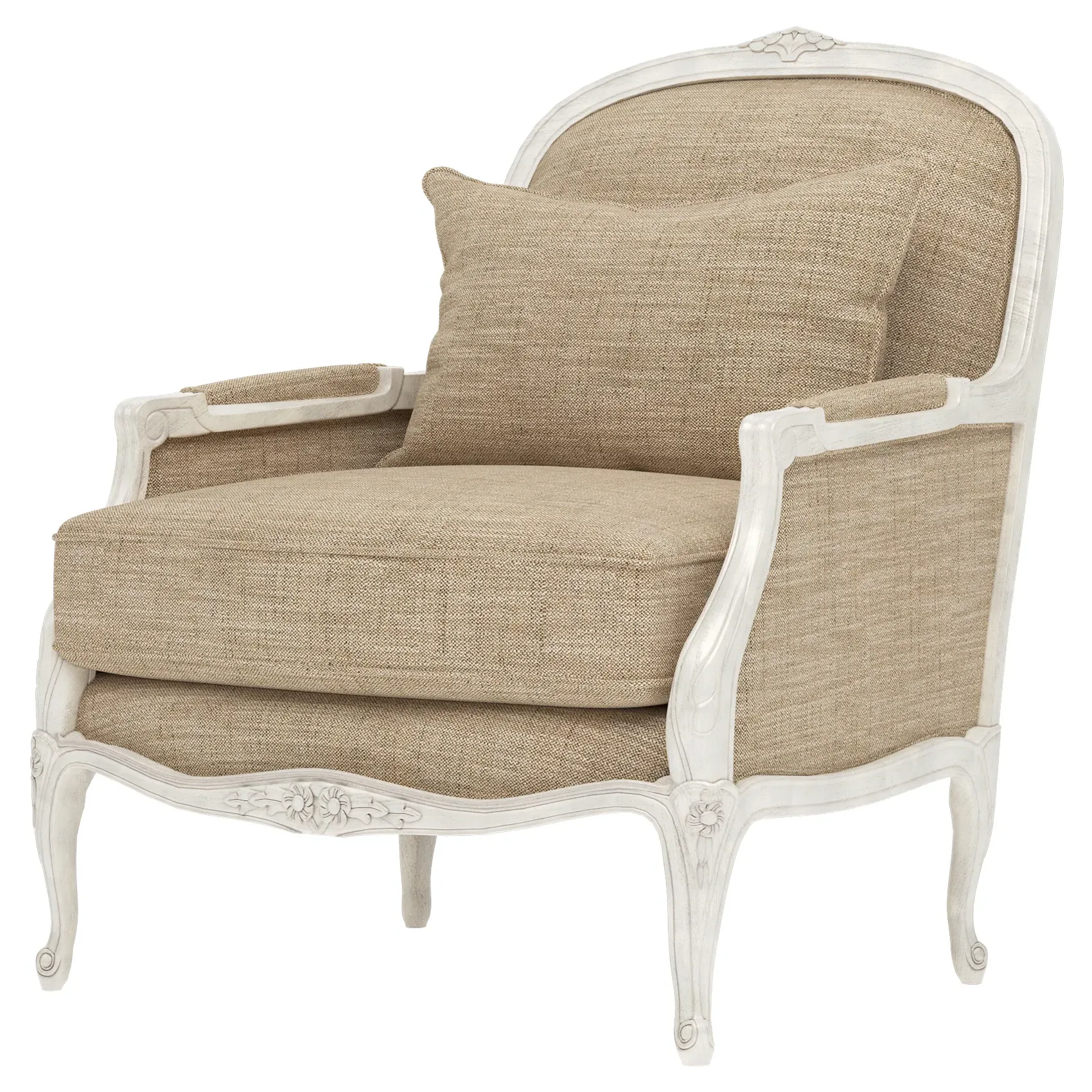 Antoinette Bergere Chair - Mocha, Hardwood