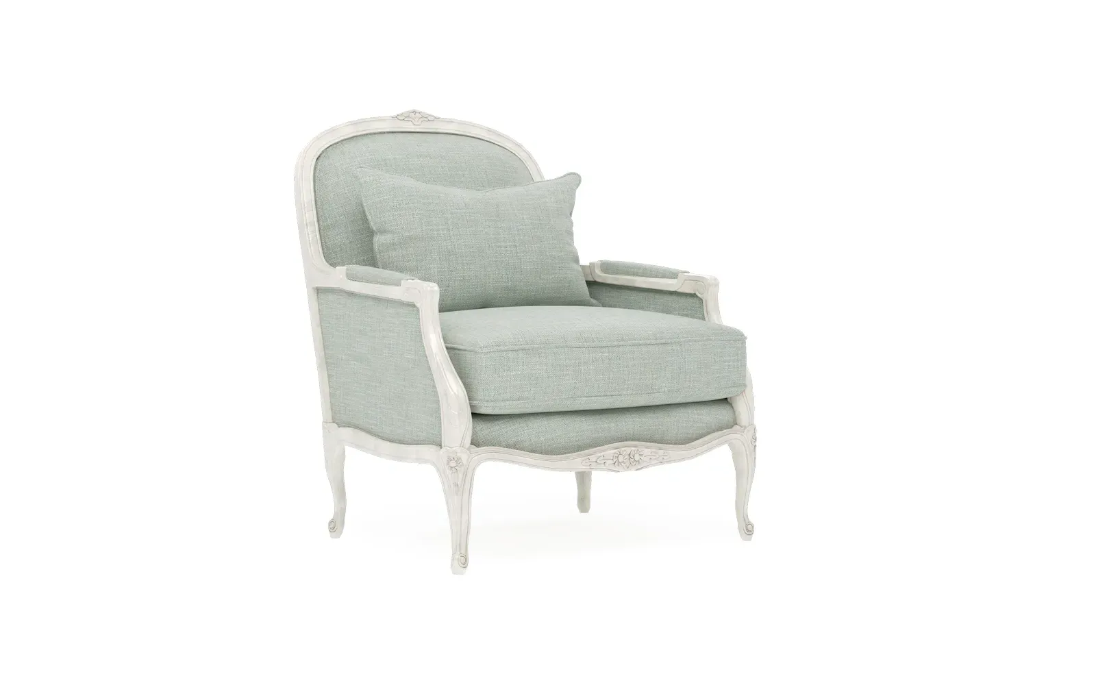 Antoinette Bergere Chair - Spring Blue, Hardwood