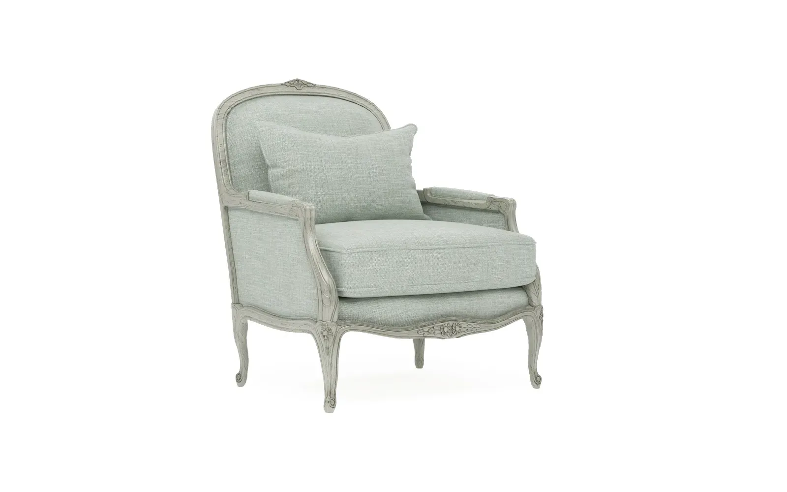 Antoinette Bergere Chair - Spring Blue, Hardwood