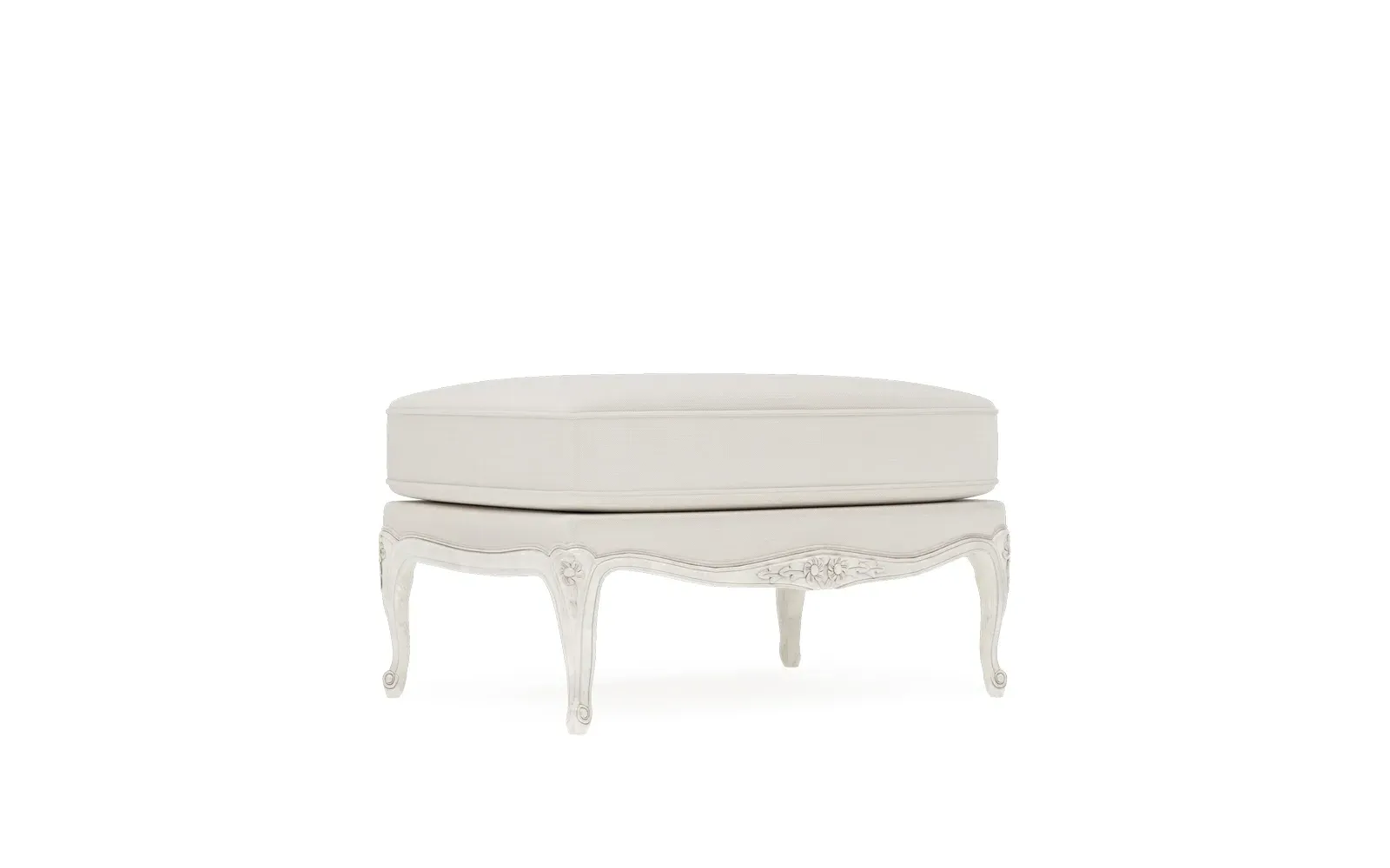 Antoinette Bergere Ottoman - Fog, Performance Fabric