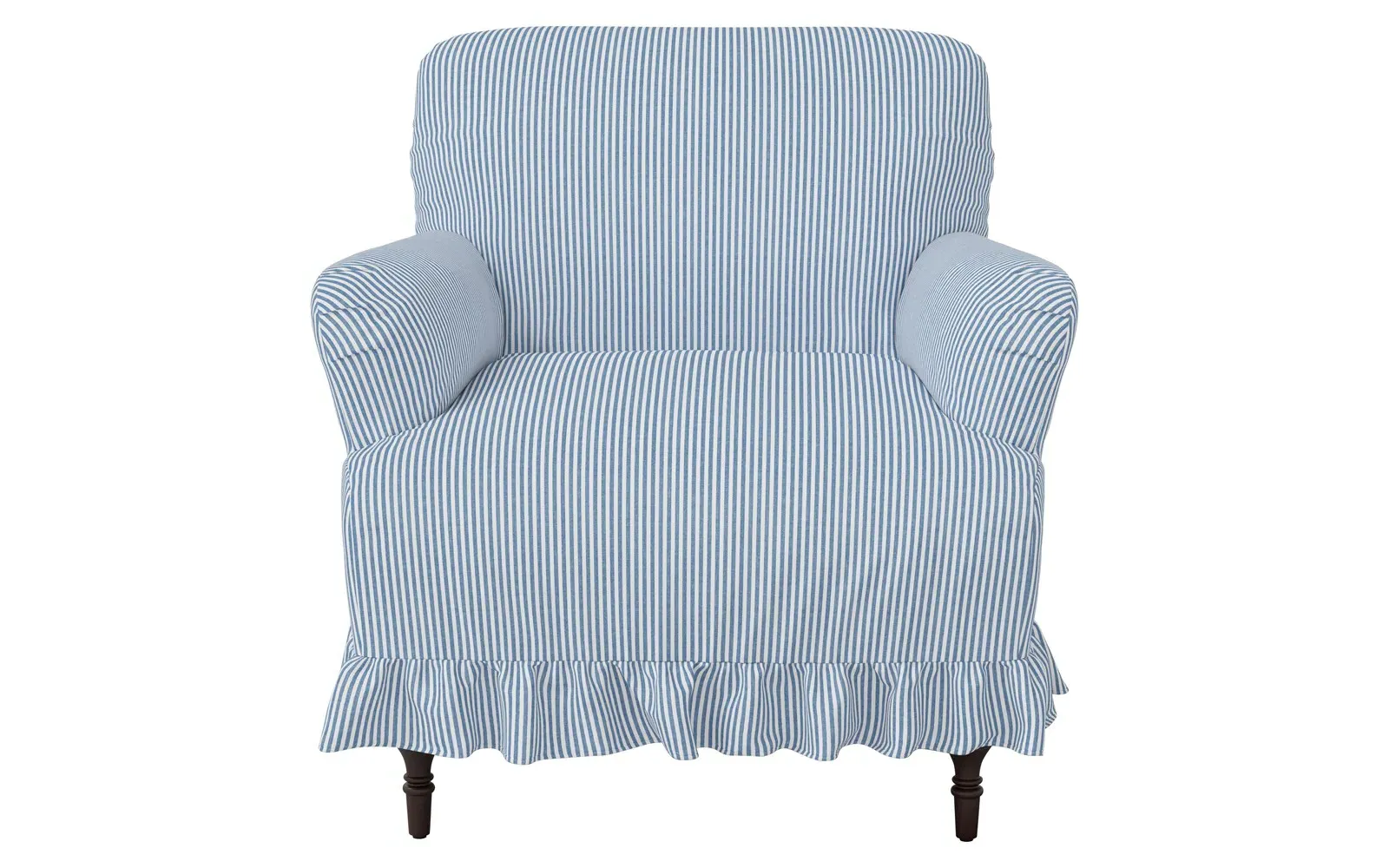Antonella Slipcovered Chair - Cambridge Blue, Cotton