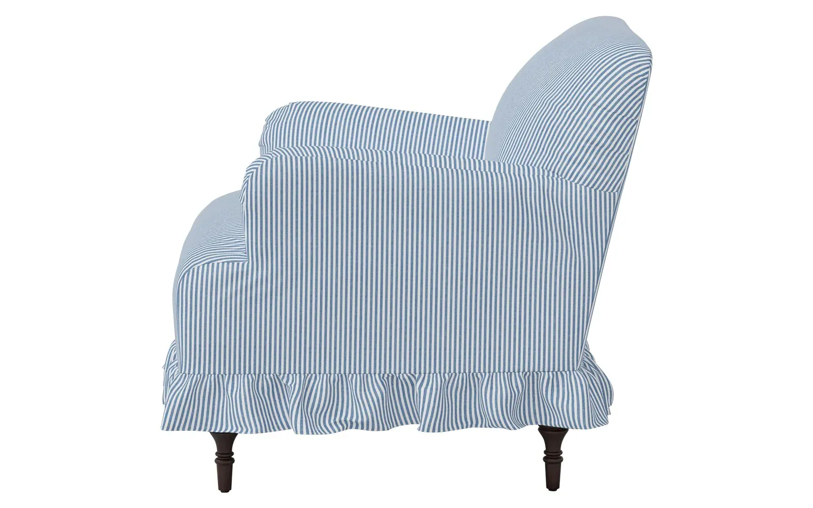 Antonella Slipcovered Chair - Cambridge Blue, Cotton