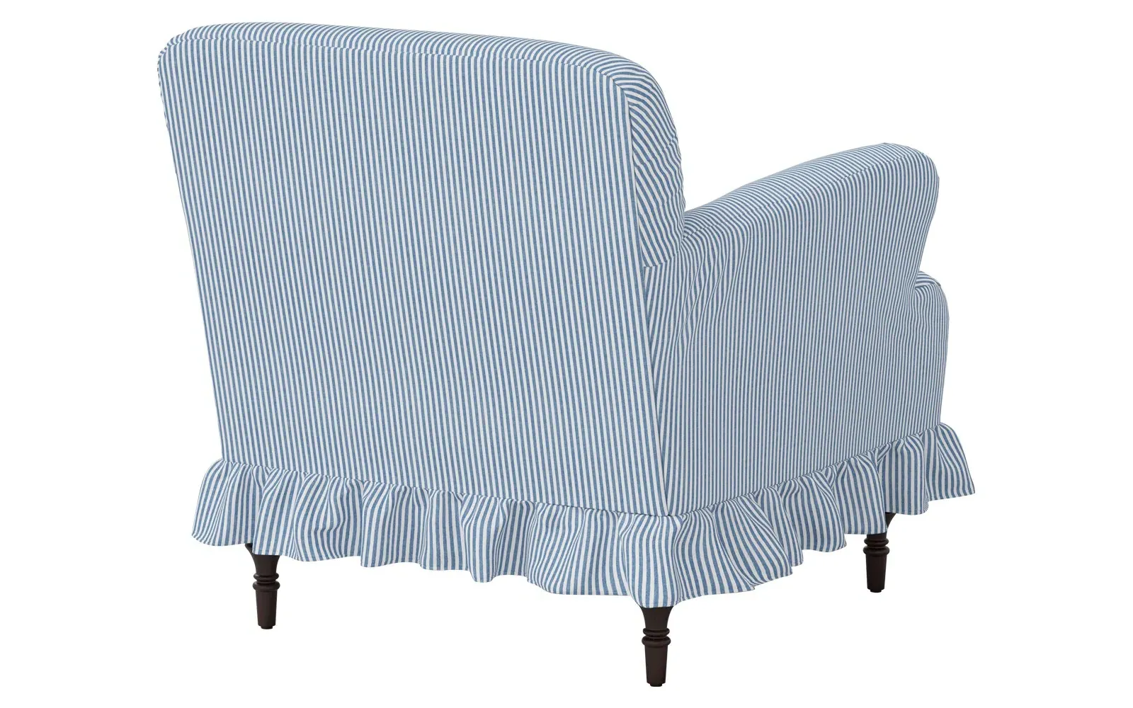 Antonella Slipcovered Chair - Cambridge Blue, Cotton