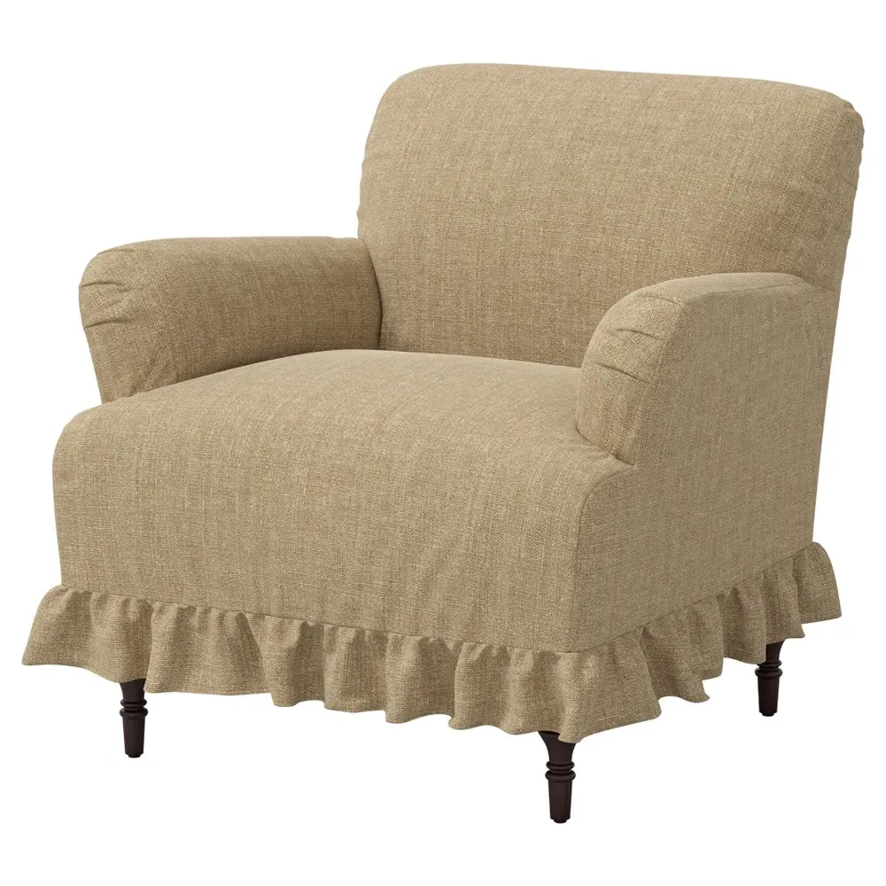 Antonella Slipcovered Chair - Honeycomb, Linen