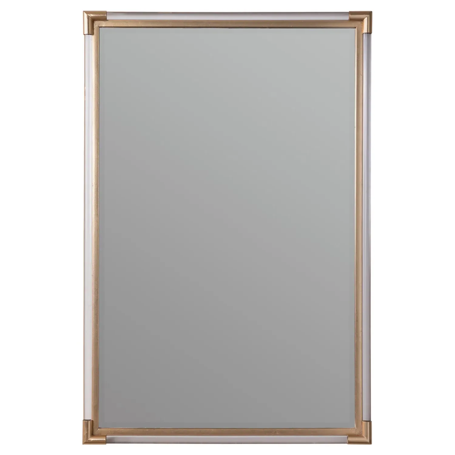 Antonina Wall Mirror with Beveled Glass - Gold