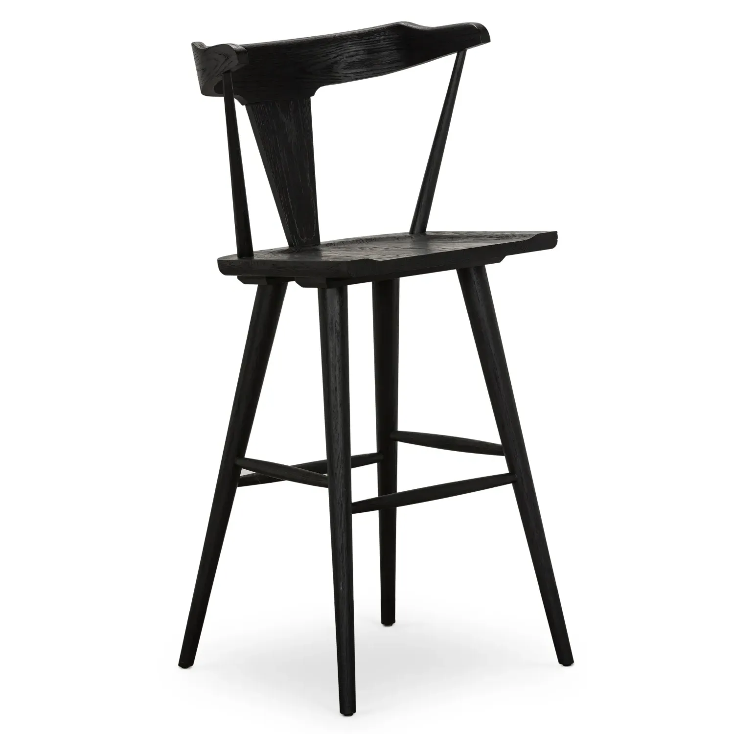 Antonio Bar Stool - Black, Oak