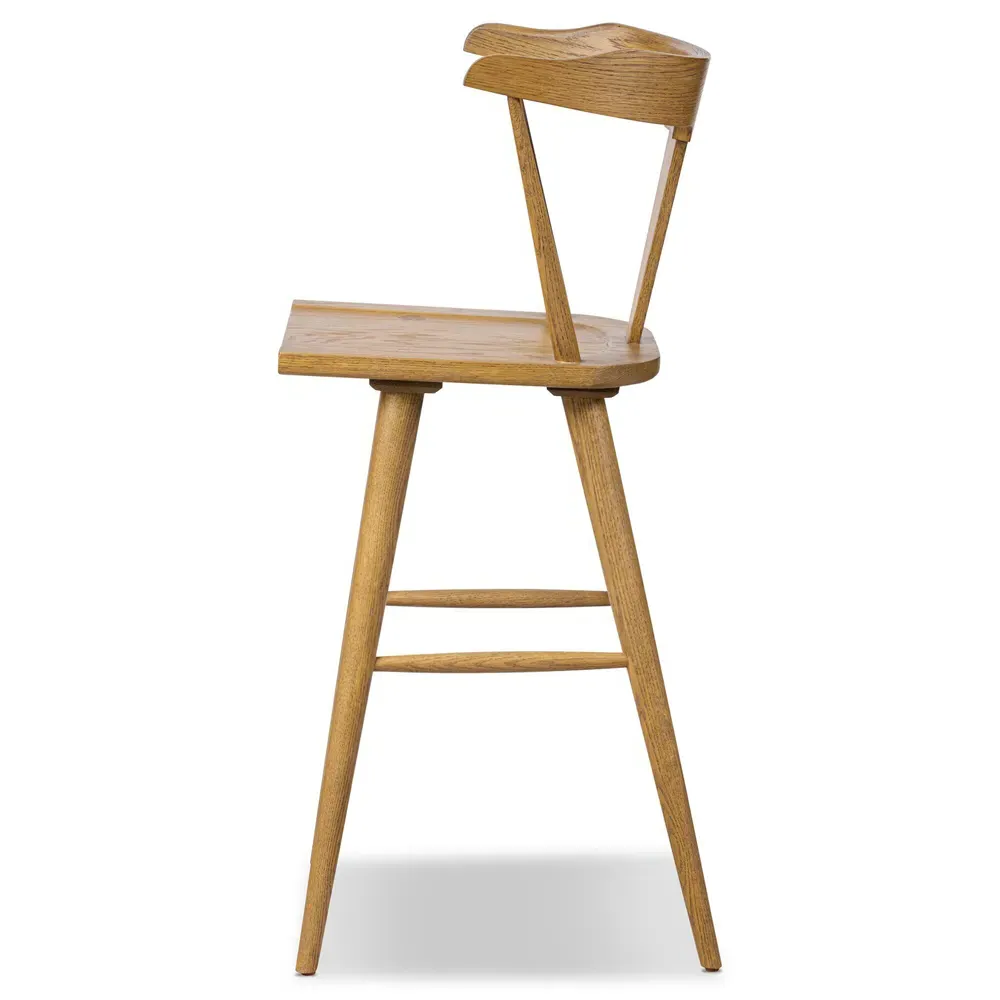 Antonio Bar Stool - Brown, Oak