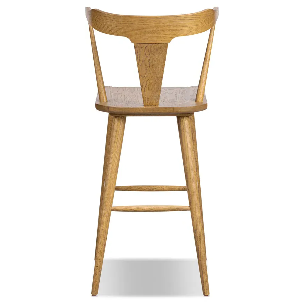 Antonio Bar Stool - Brown, Oak