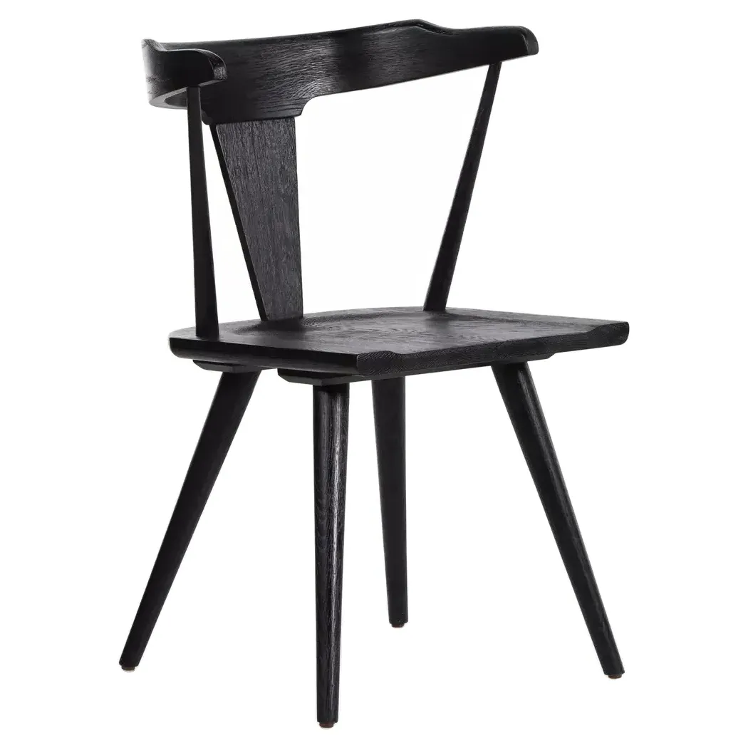 Antonio Barrel Back Dining Chair - Black, Oak