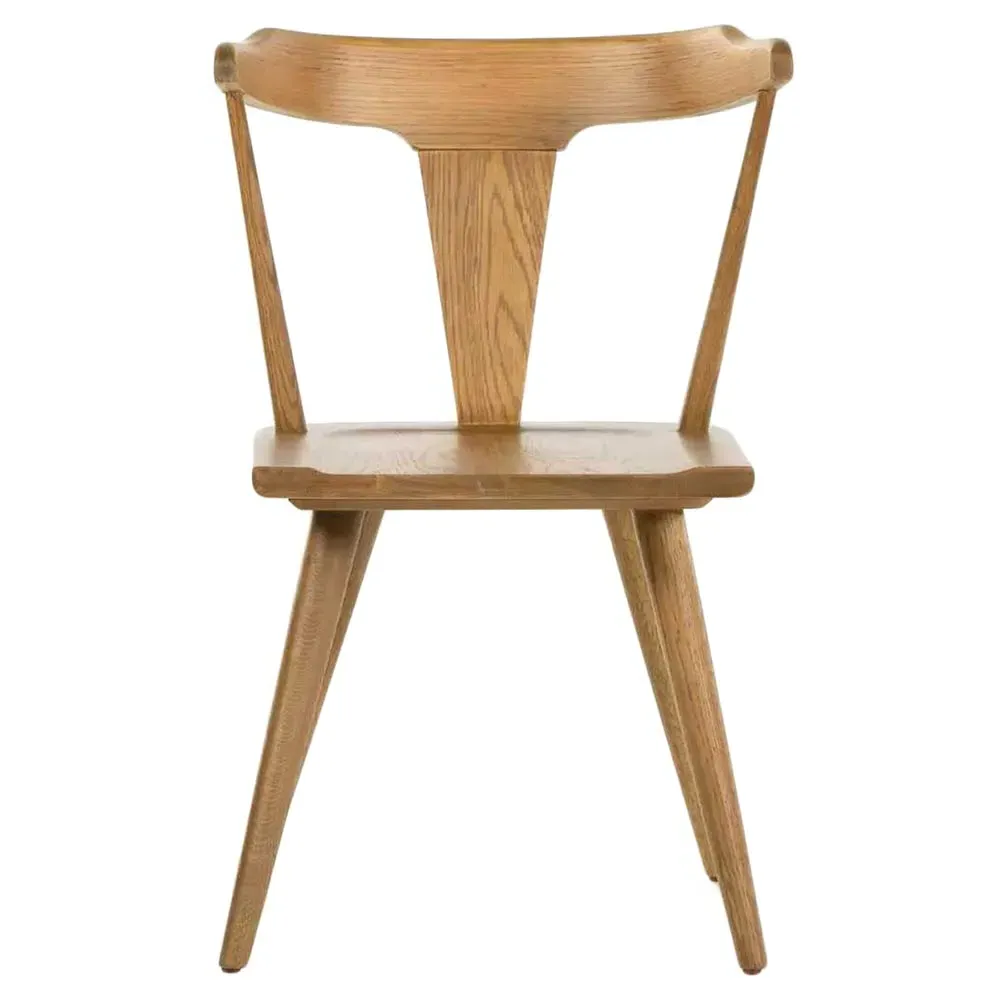 Antonio Barrel Back Dining Chair - Brown, Oak image
