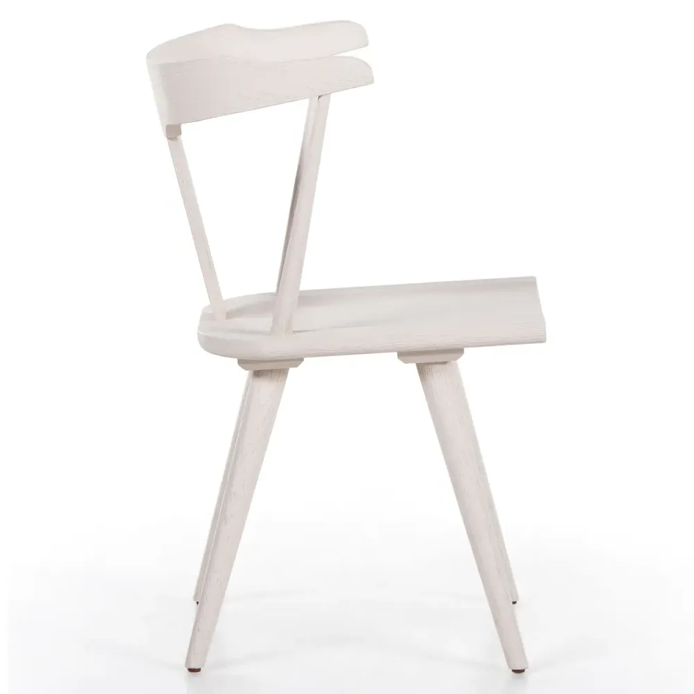 Antonio Barrel Back Dining Chair - Off White, Oak