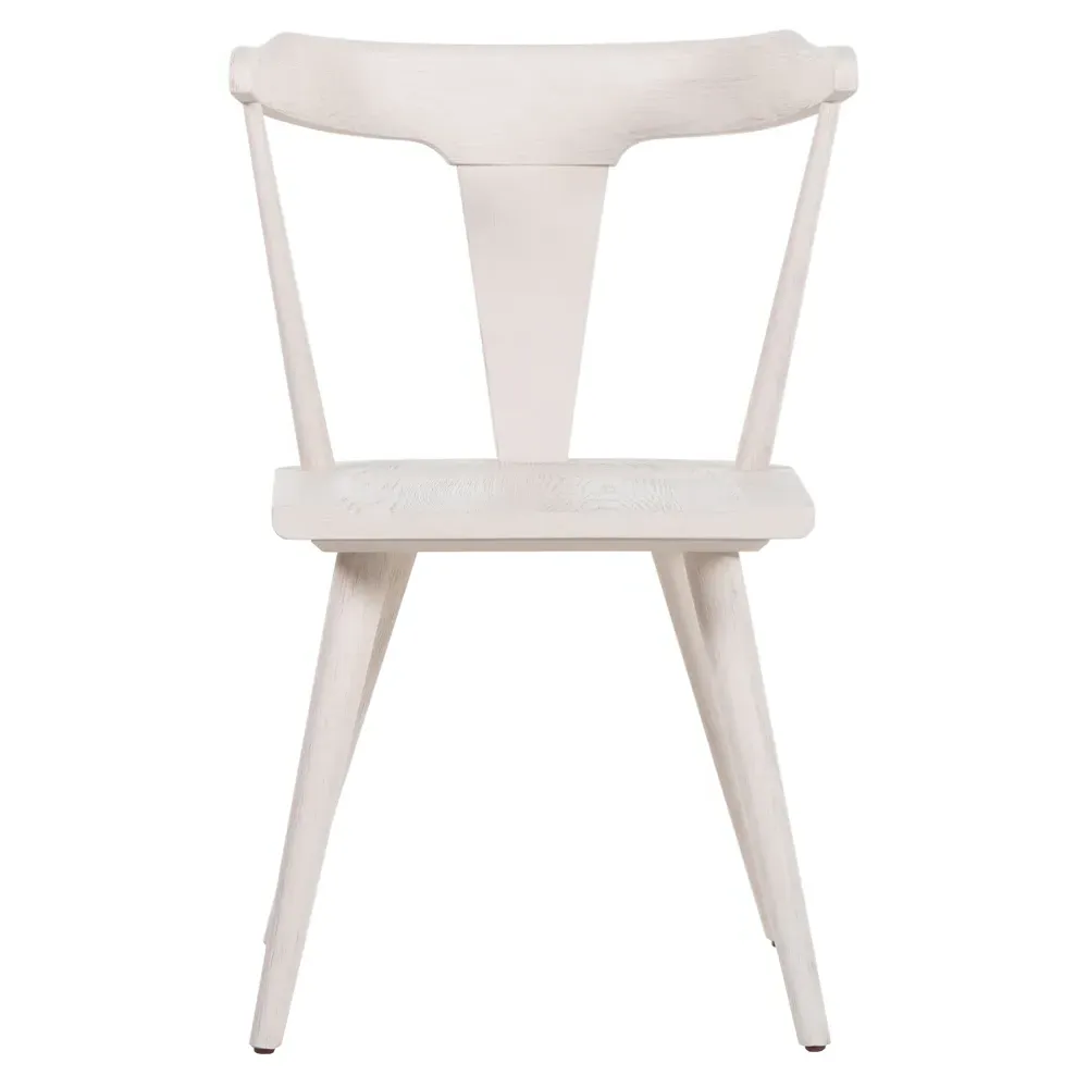 Antonio Barrel Back Dining Chair - Off White, Oak
