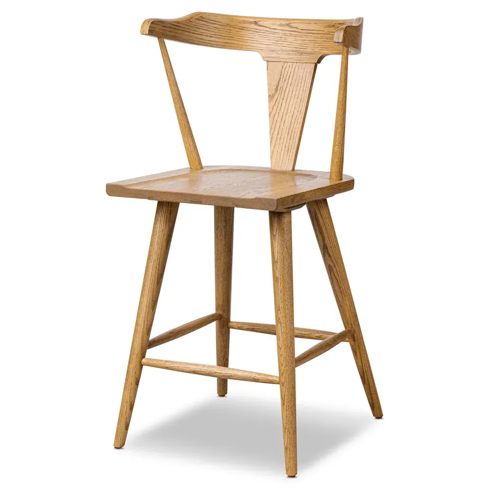 Antonio Counter Stool - Brown, Oak