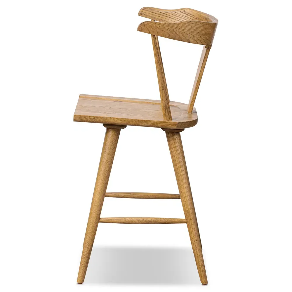 Antonio Counter Stool - Brown, Oak