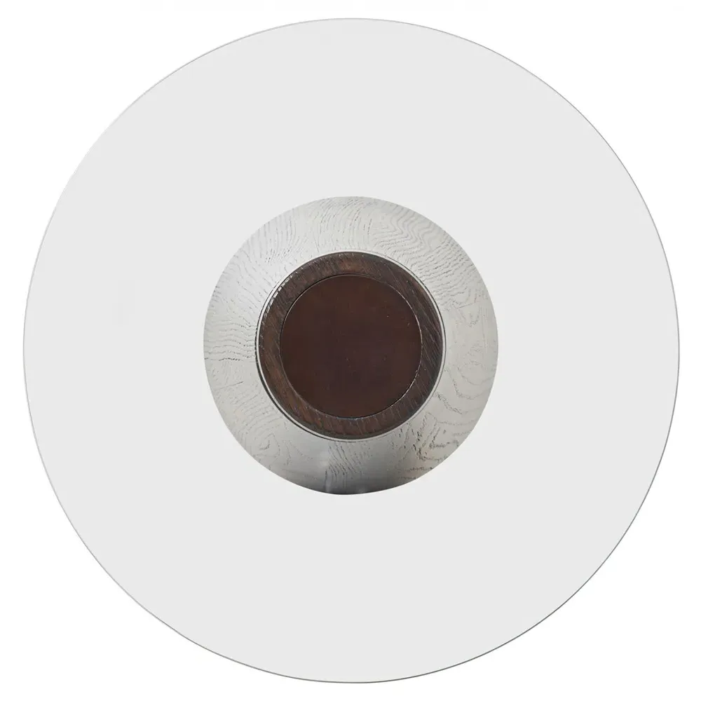 Apex Rustic Lodge Side Table - Bronze, Oak