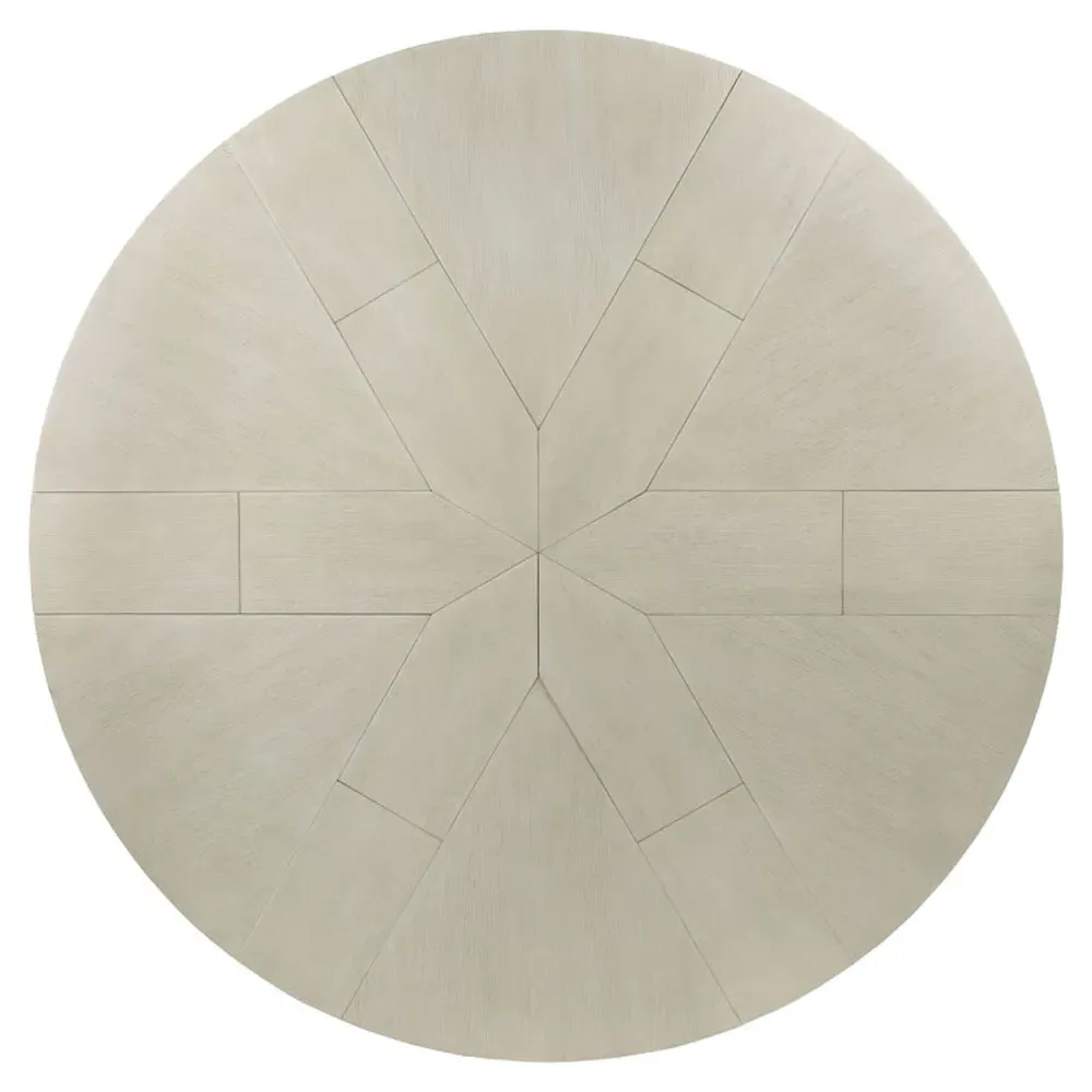 Apollo Jupe Round Extendable Dining Table - White, Ash