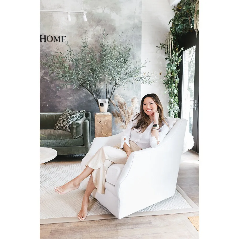 Apollo Large Olive Drop In Potted Tree - Green