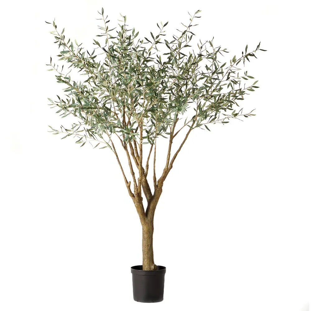 Apollo Large Olive Drop In Potted Tree - Green