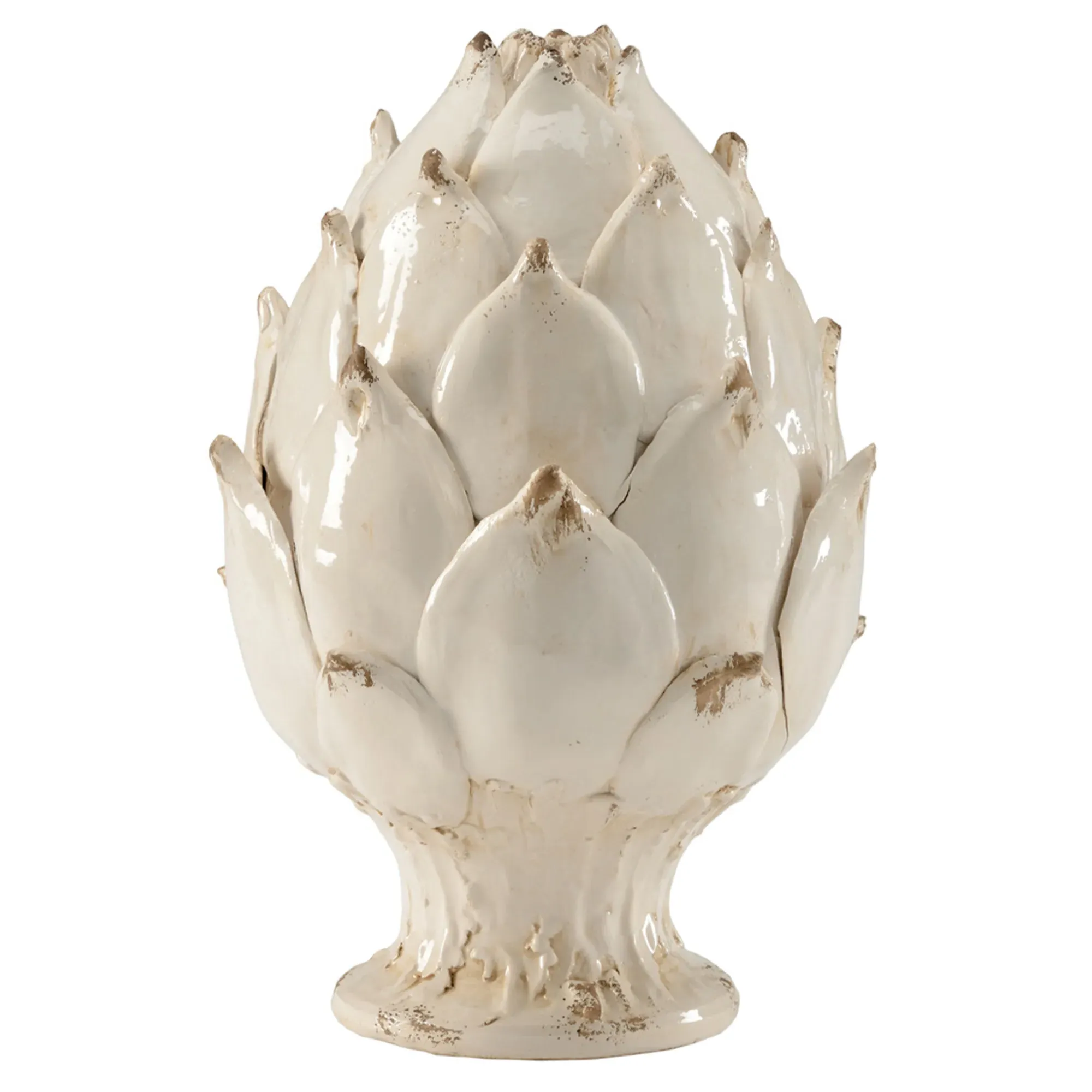 Apollo Small Ceramic Artichoke - White, Ceramic image