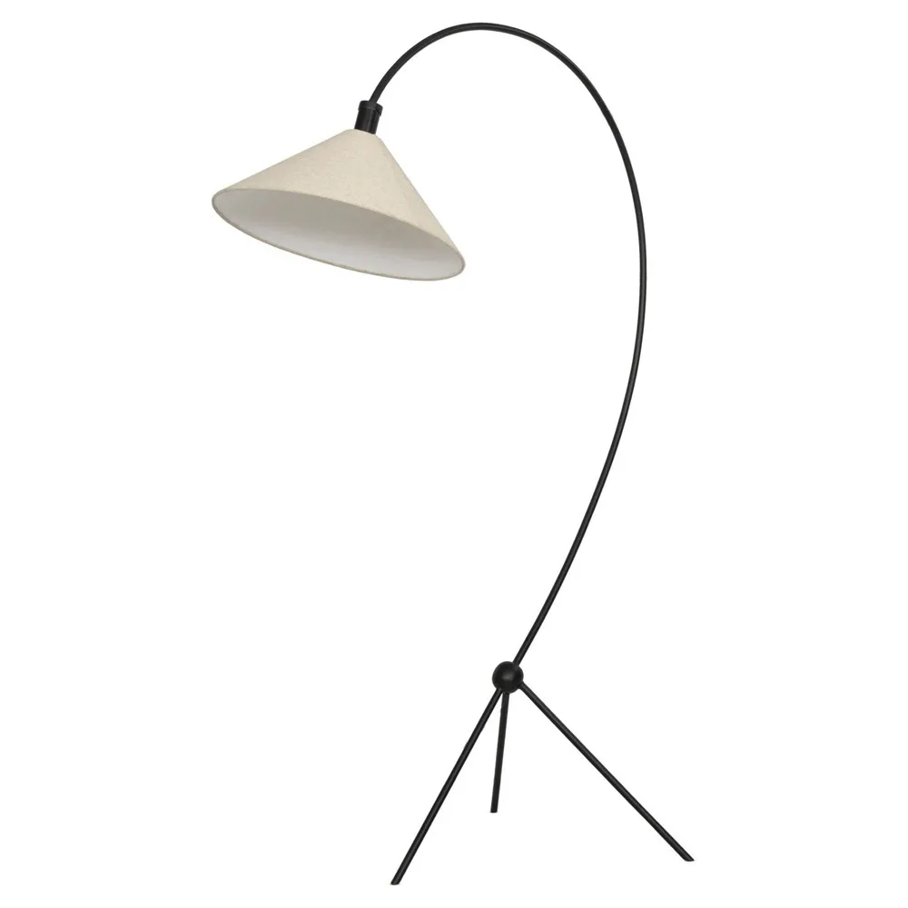 Aquila Arched Floor Lamp - Black, Iron