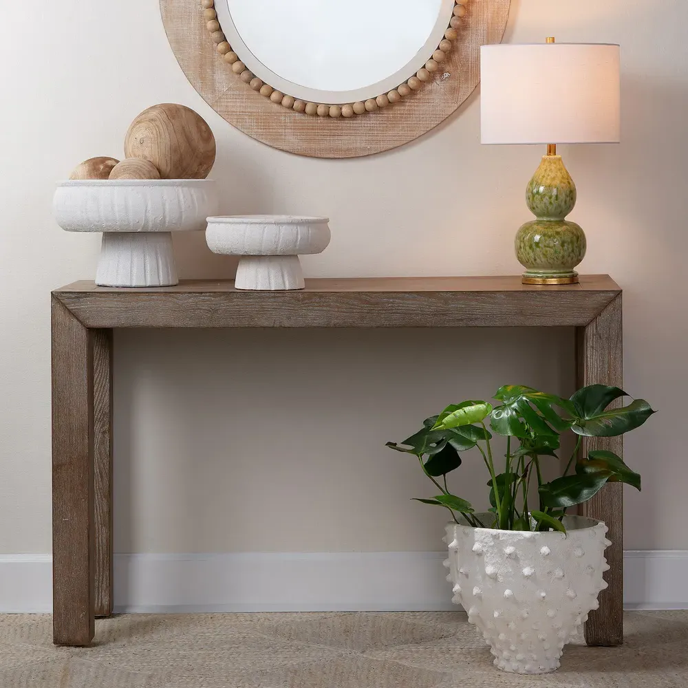 Ara Coastal Small Decorative Vase - White, Ceramic