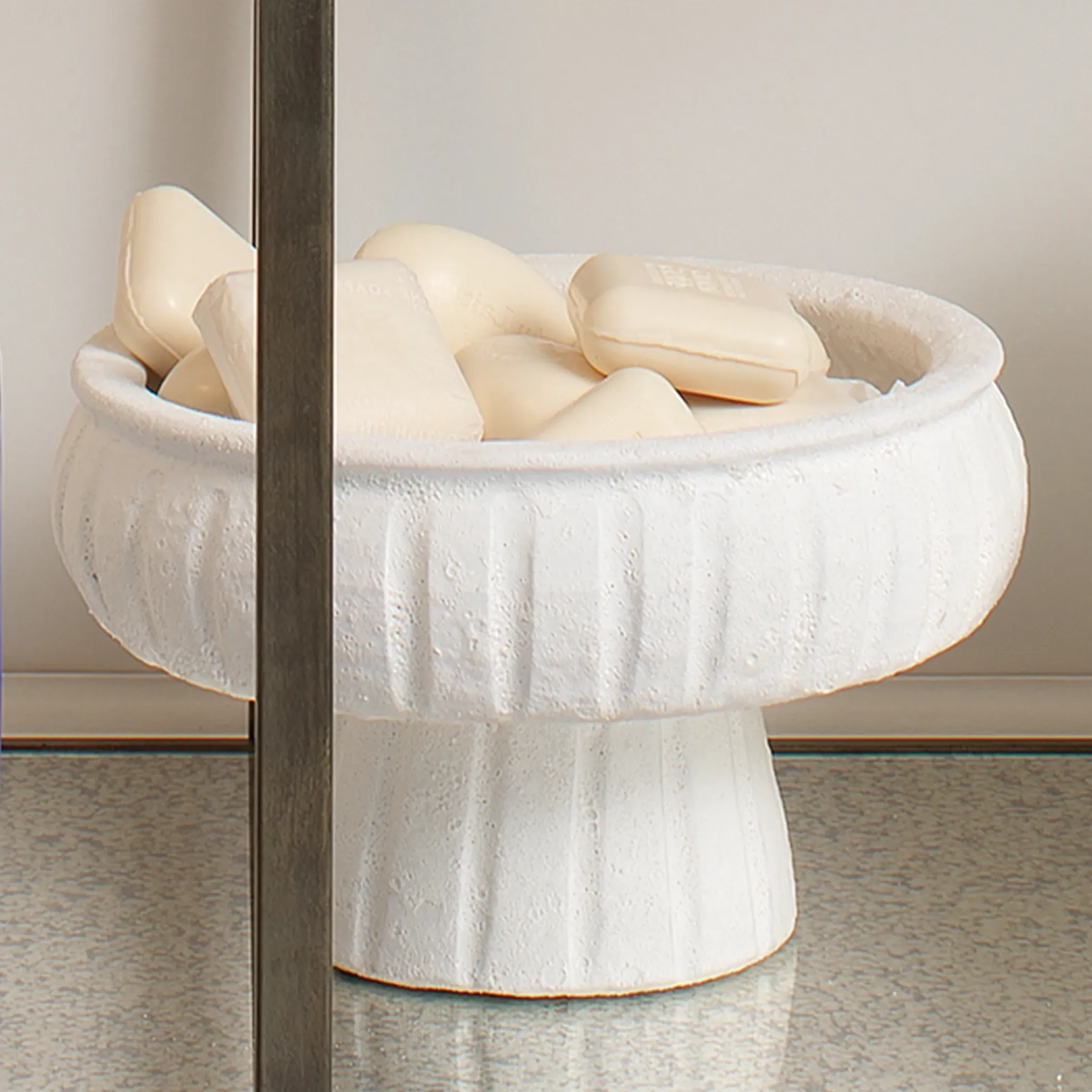 Ara Coastal Small Decorative Vase - White, Ceramic