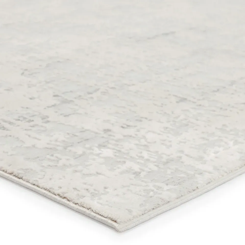 Arabella Round Rug - White, Polyester