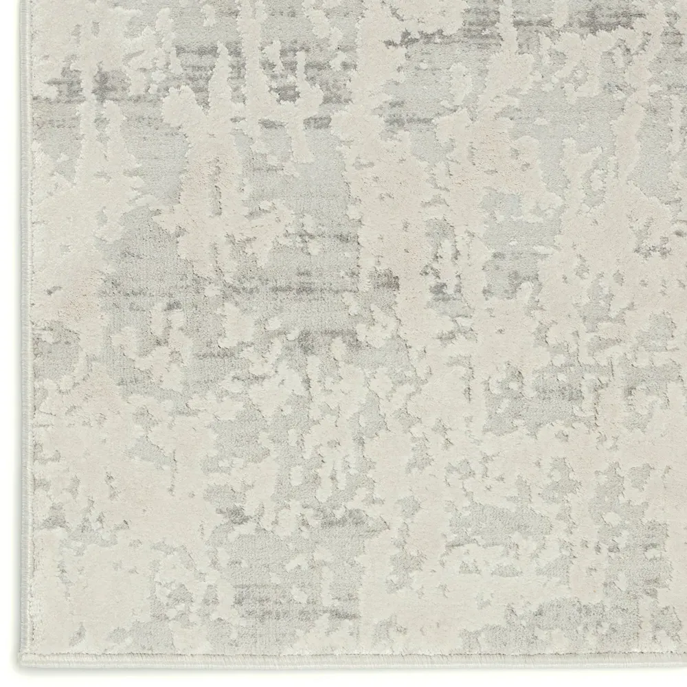 Arabella Round Rug - White, Polyester