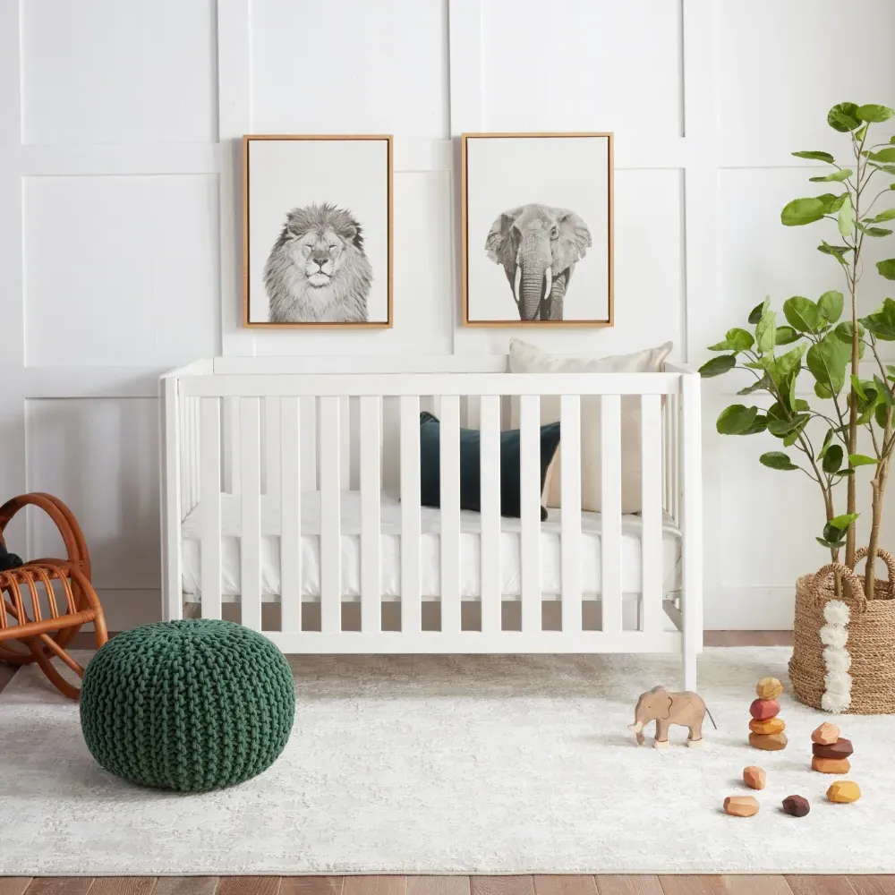 Arabella Round Rug - White, Polyester