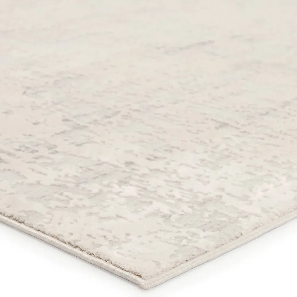 Arabella Solid Rug Sample - White, Polyester