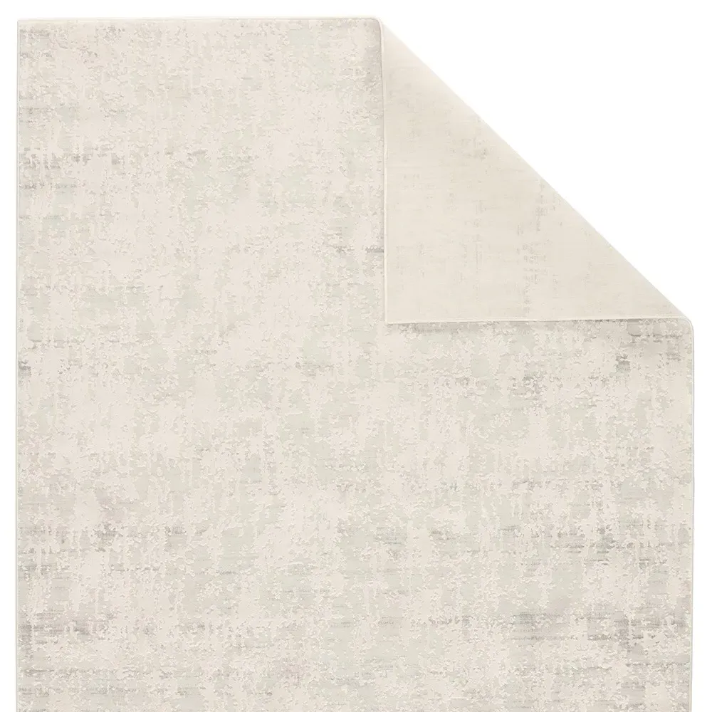 Arabella Solid Rug Sample - White, Polyester