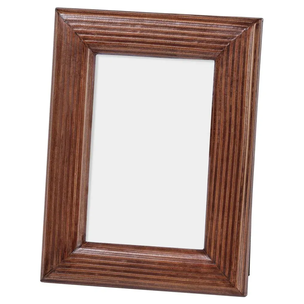 Araceli 4x6 Photo Frame - Brown, Leather image
