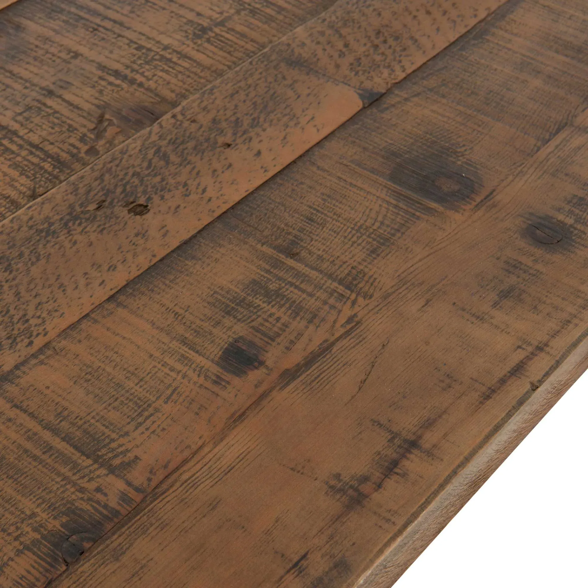 Arbois Trestle Dining Table - Brown, Pine Wood