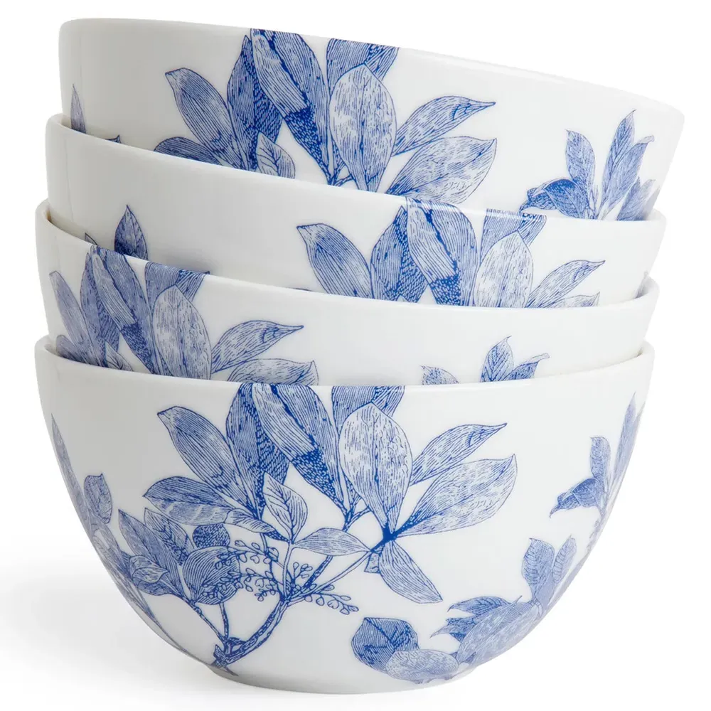 Arbor Tall Cereal Bowl - Blue, Porcelain