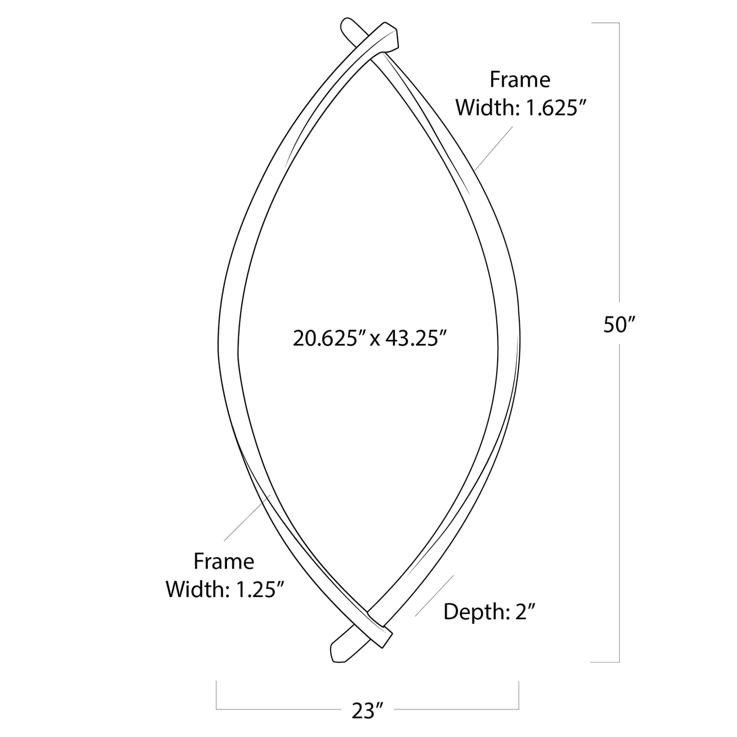 Arbre Wall Mirror - Antique Gold, Resin