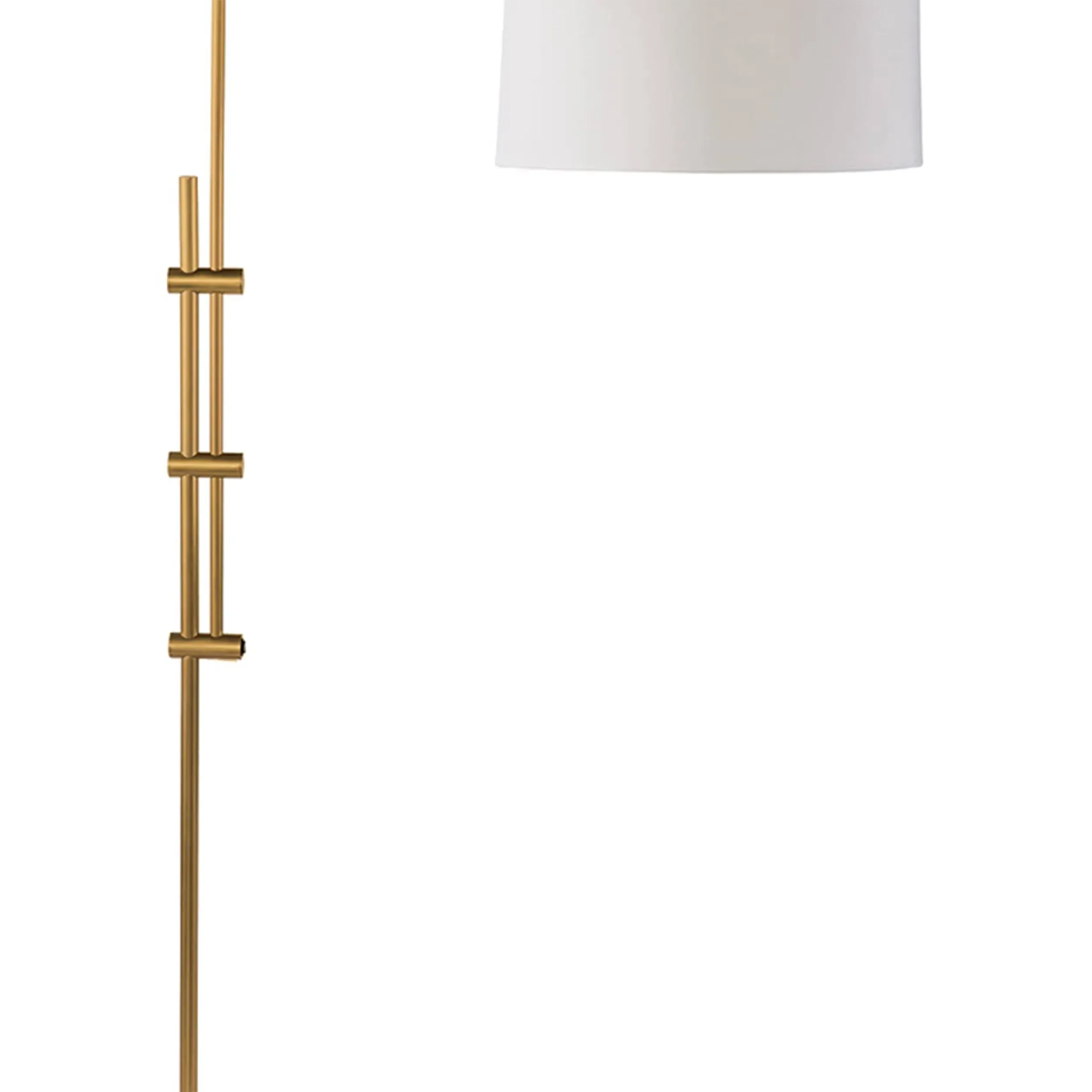 Arc Regency Adjustable Arched Floor Lamp - Natural Brass, Steel