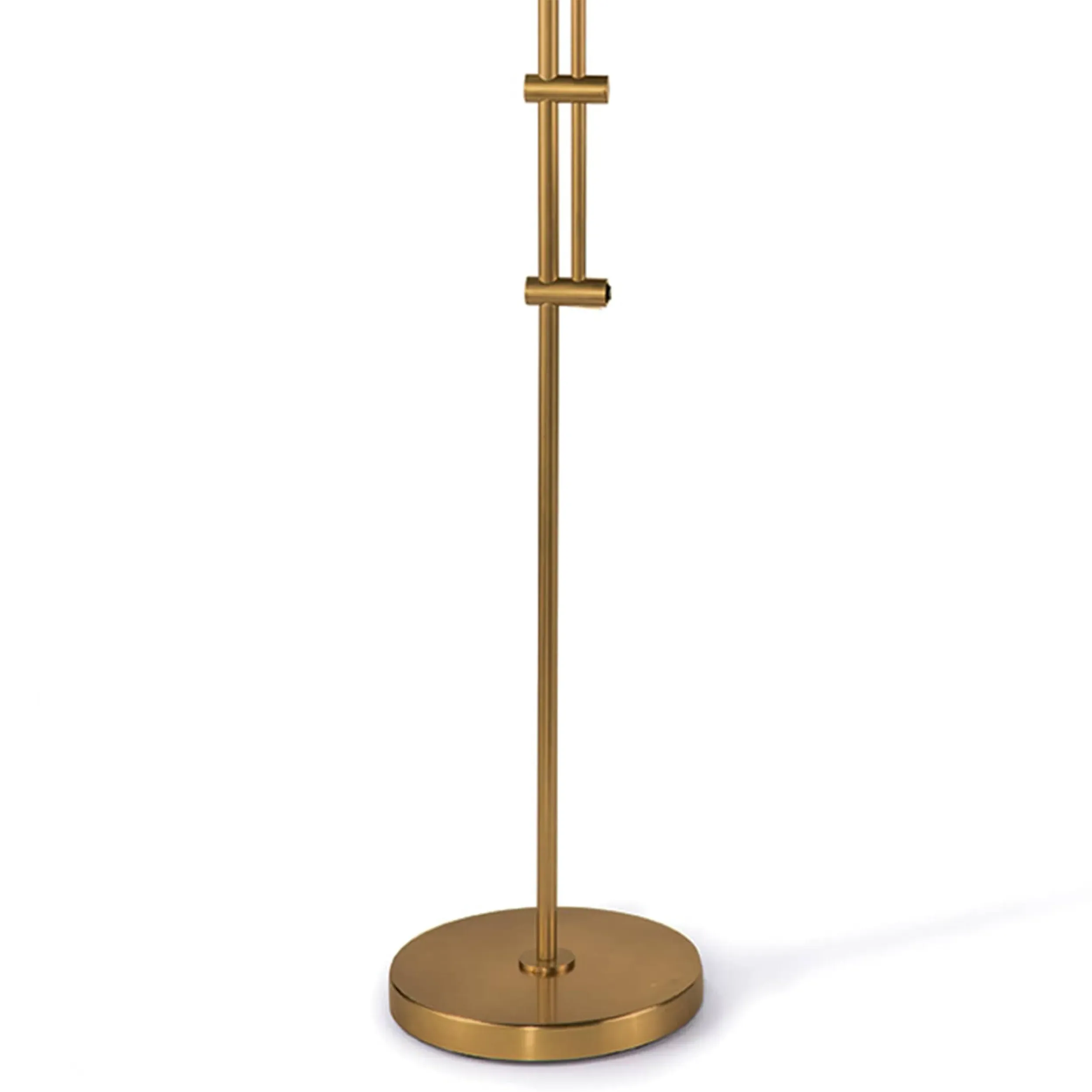 Arc Regency Adjustable Arched Floor Lamp - Natural Brass, Steel