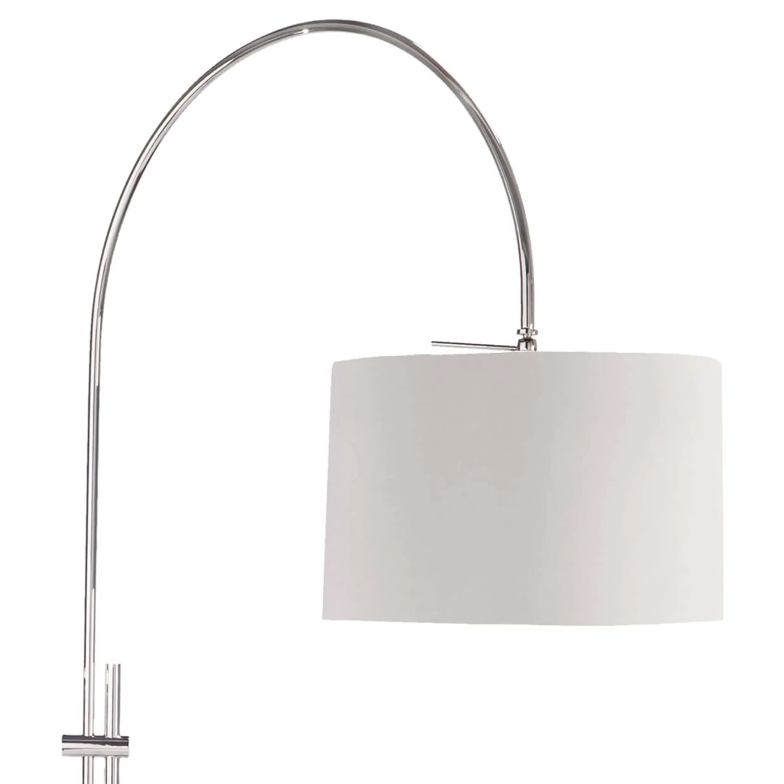Arc Regency Adjustable Arched Floor Lamp - Polished Nickel, Steel