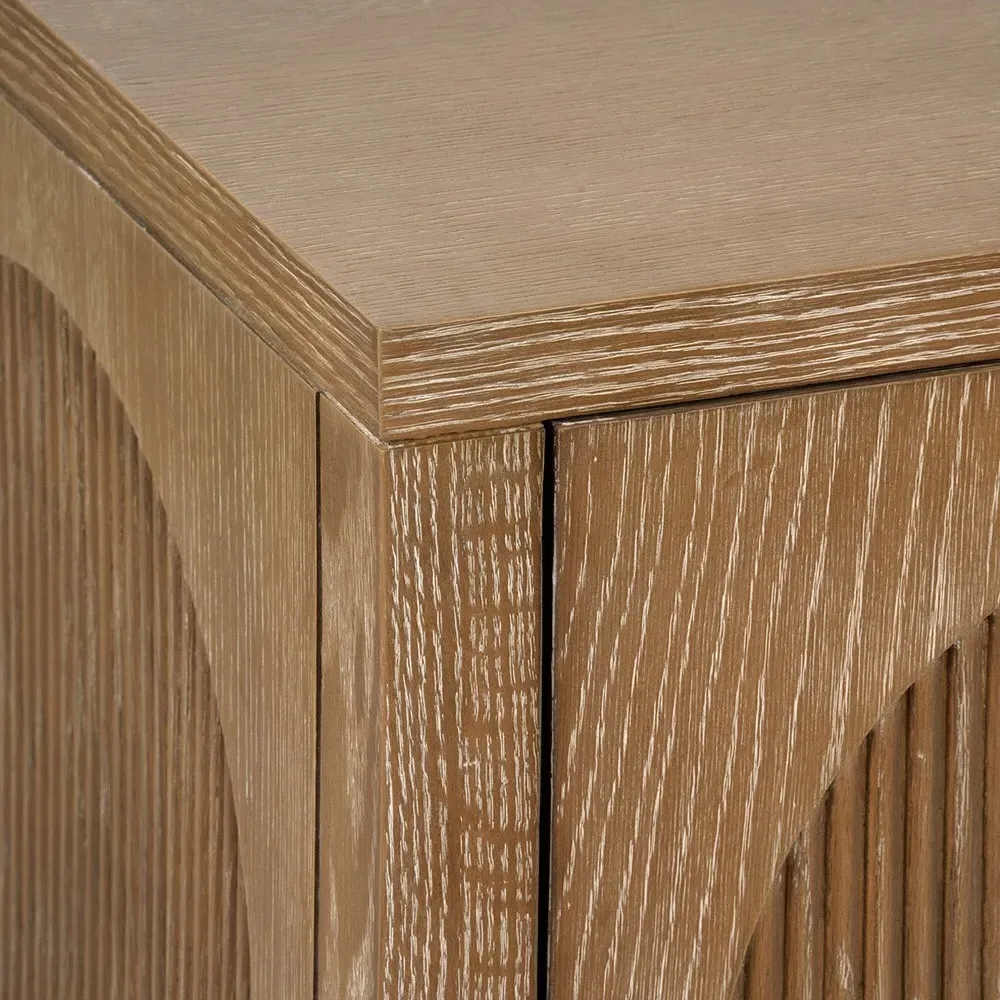 Arcadia Media Console - Brown, Oak